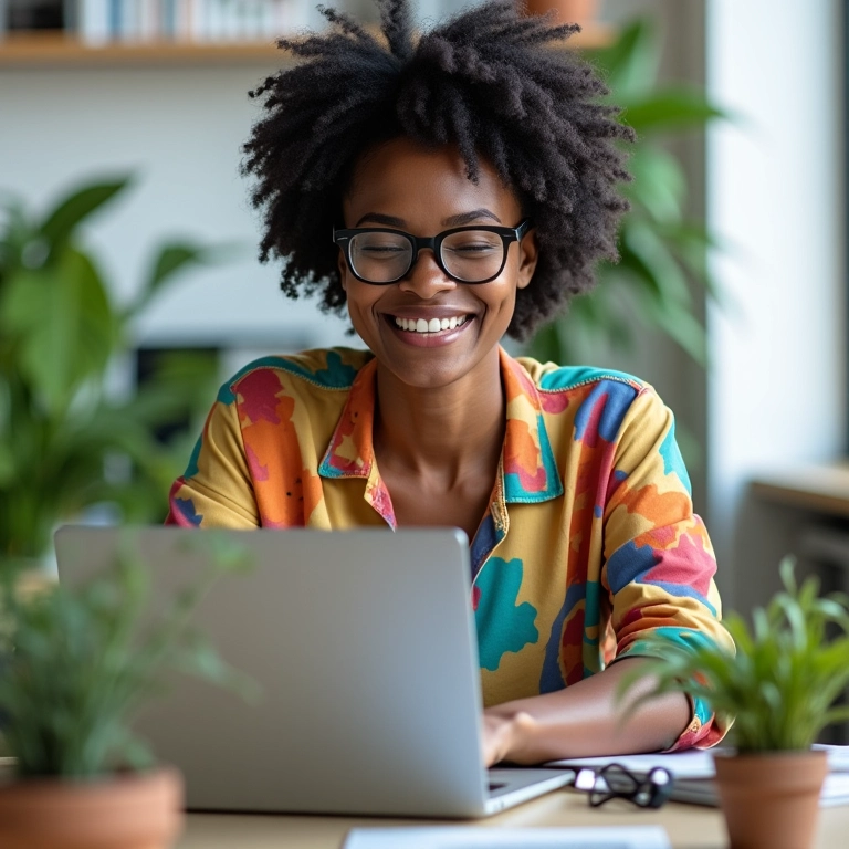 Mulher instalando memória RAM em notebook.