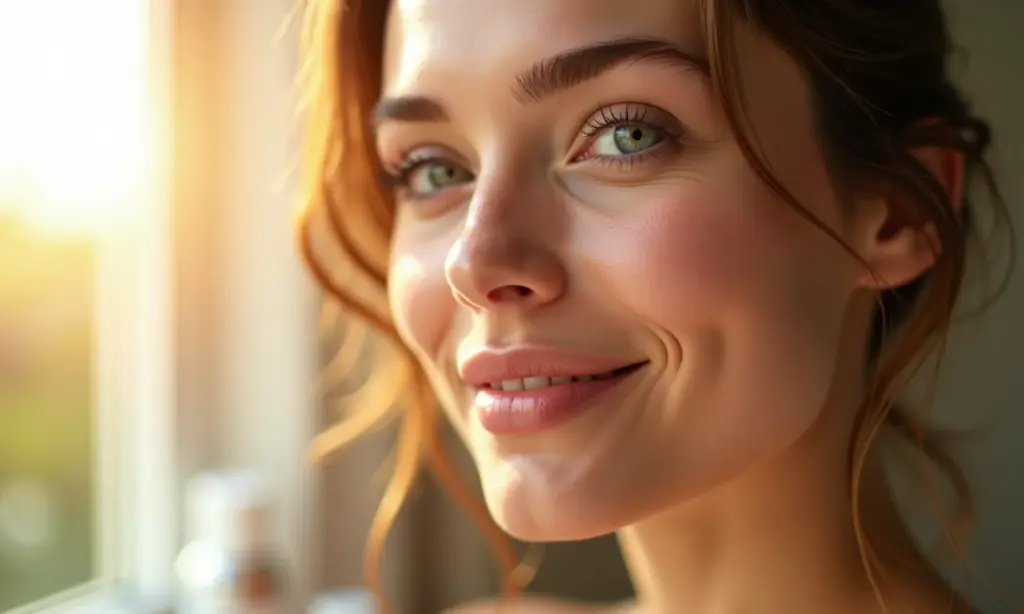 Pele Sem Cravos: O Guia de Cuidados e Dicas Mulher sorrindo com pele radiante e saudável.