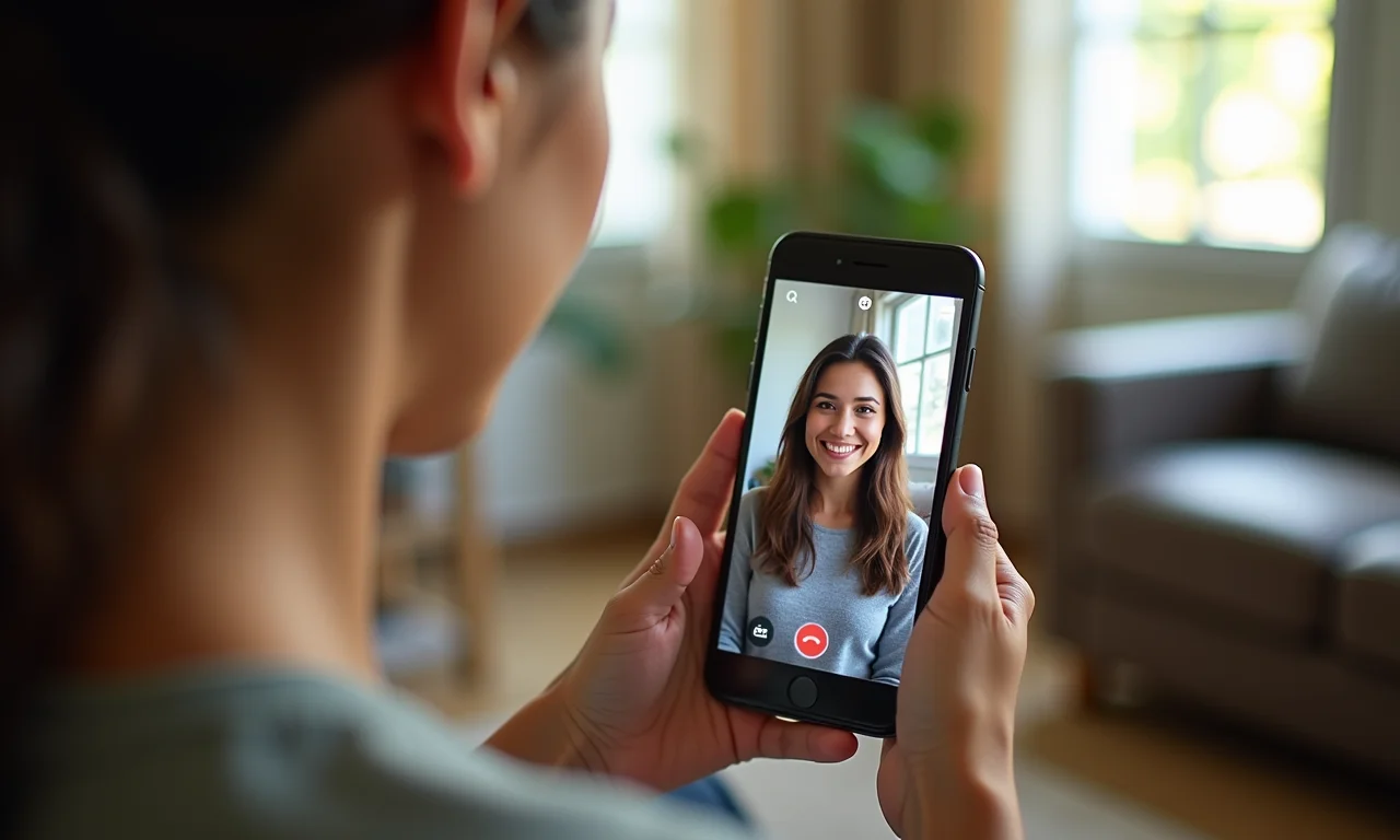 Mulher usando iPhone Pro o dia todo, mostrando a longa duração da bateria.
