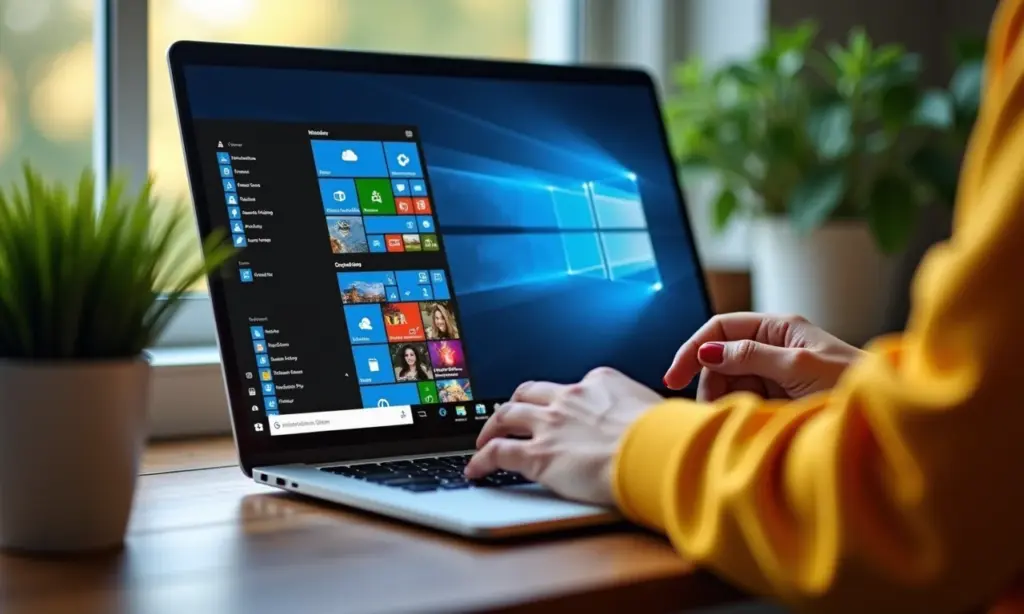 Como Usar os Widgets do Windows 11 Para se Manter Informado Mulher usando widgets do Windows 11 para se manter informada.