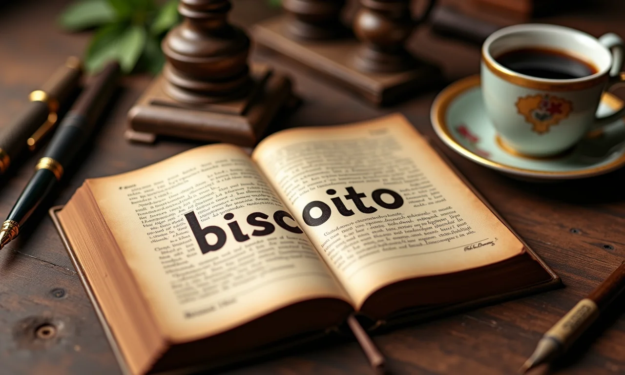 Origem da palavra biscoito em livro antigo.