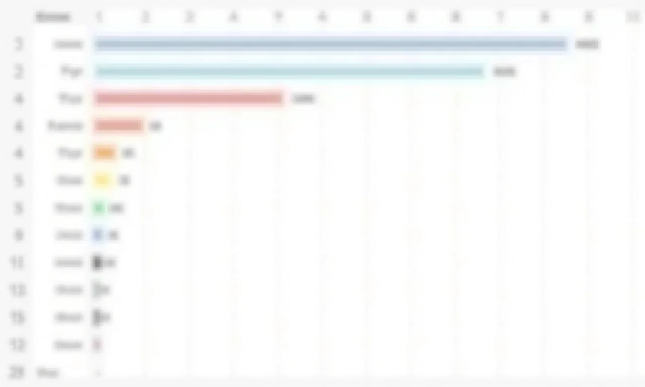 Planilha com barras de progresso REPT personalizadas.