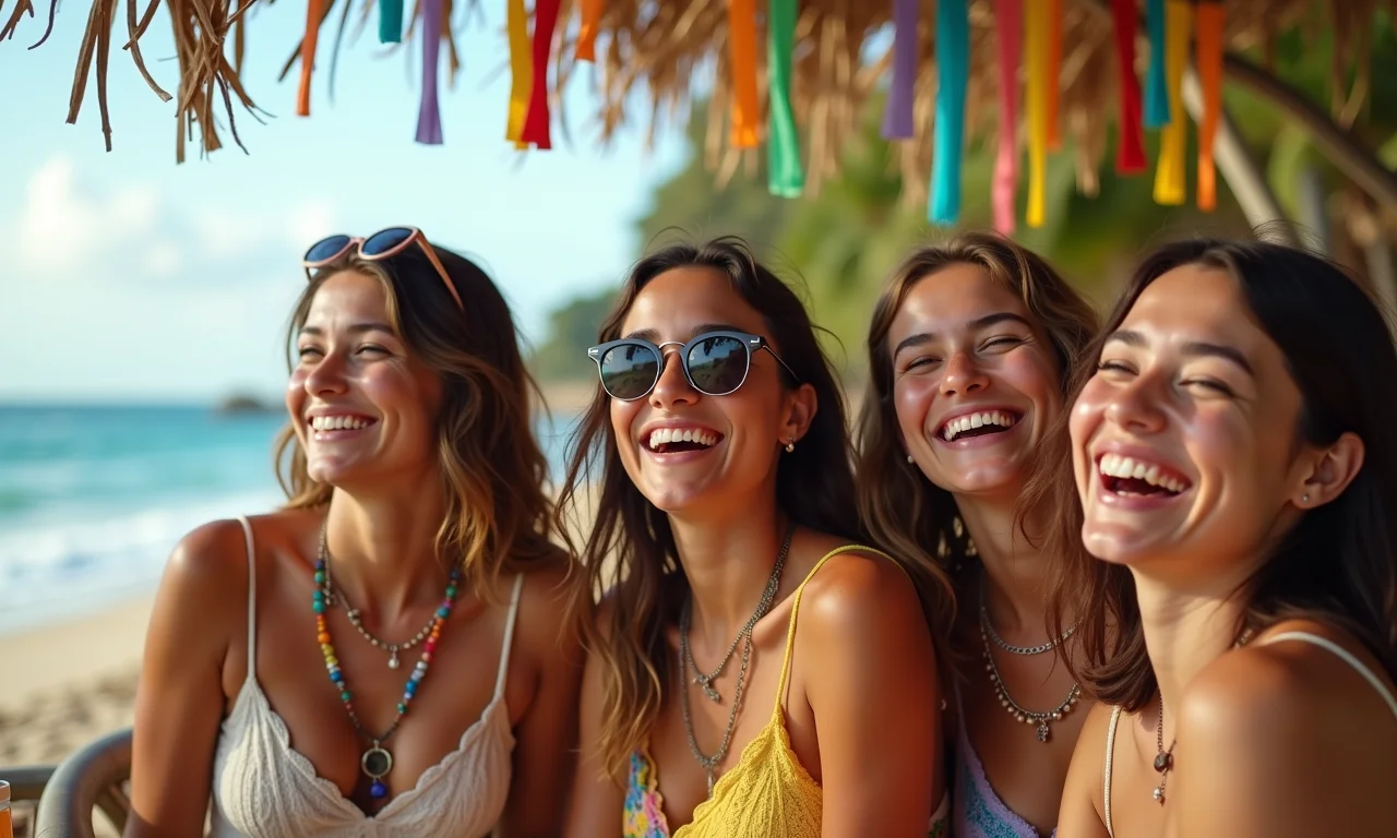 Praia de Arraial d'Ajuda com estilo hippie-chic.