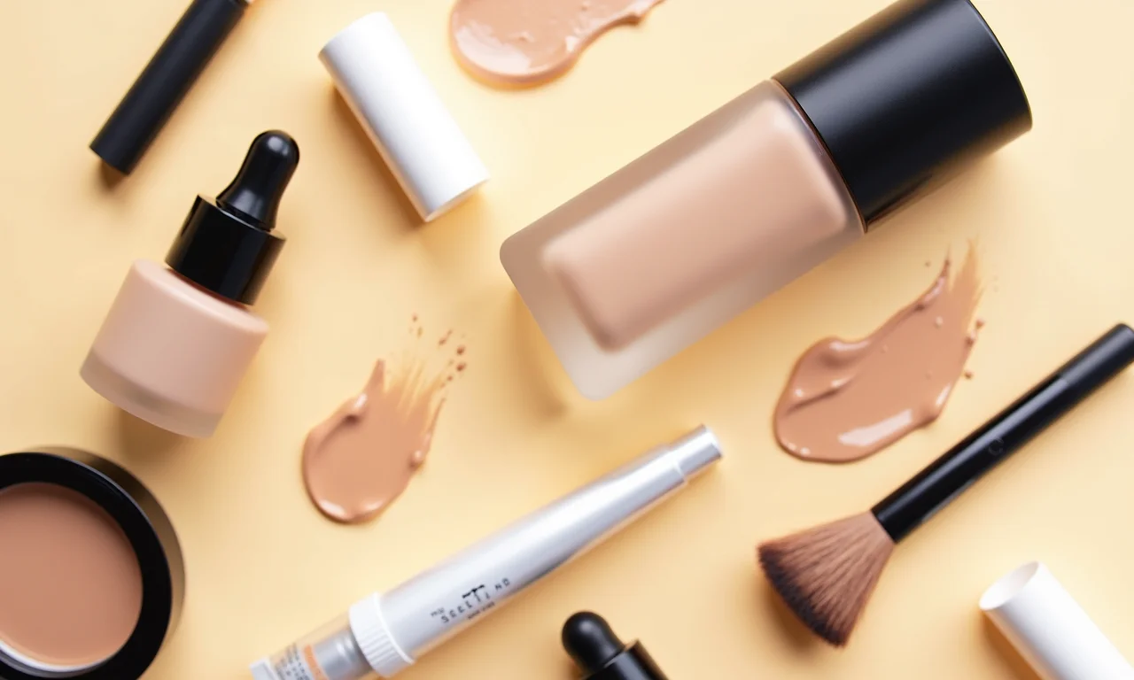 Produtos de maquiagem para cobrir manchas de sol.