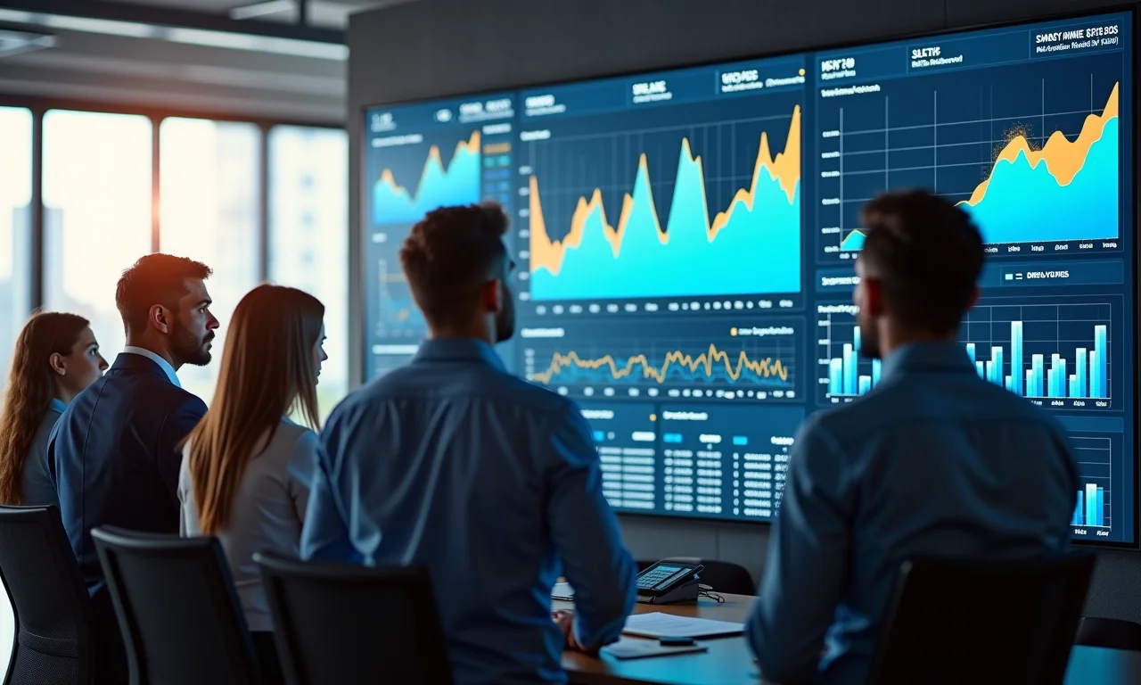 Profissionais analisando dados do mercado de semicondutores em São Paulo.