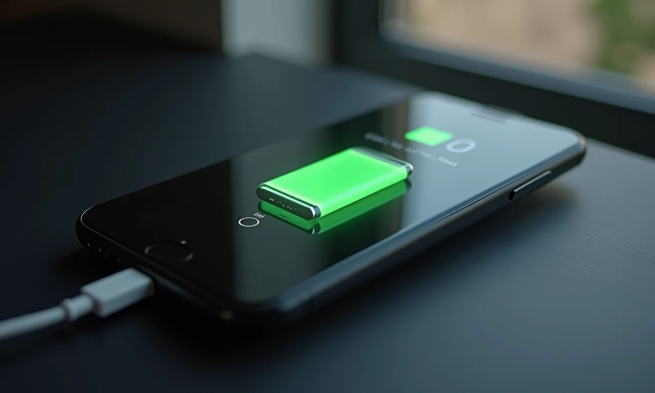 Teste de bateria do iPhone.