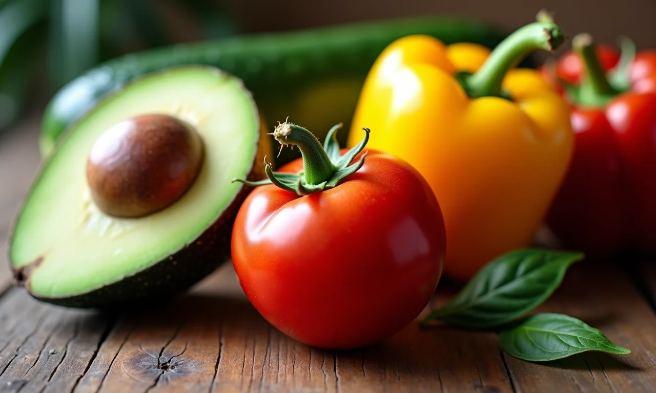 Tomate, pepino, abacate e pimentão: exemplos botânicos de frutos.