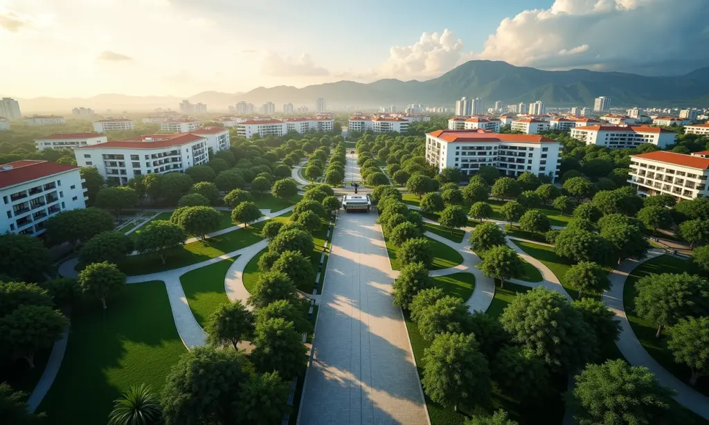 Fotos de Palmas: A Capital Planejada Vista aérea de Palmas, capital do Tocantins, mostrando seu design urbano planejado e áreas verdes.