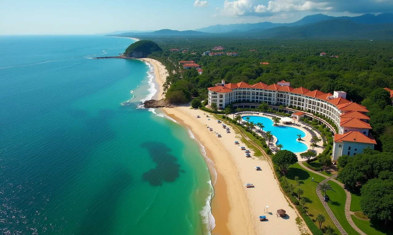 Vista aérea do Iberostar Praia do Forte, Bahia.