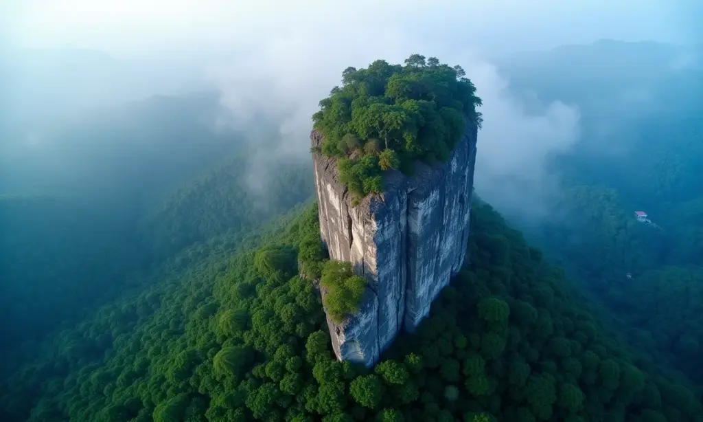 Pedra Azul ES: Belezas do Espírito Santo Vista aérea do Parque Estadual da Pedra Azul, Espírito Santo, Brasil.