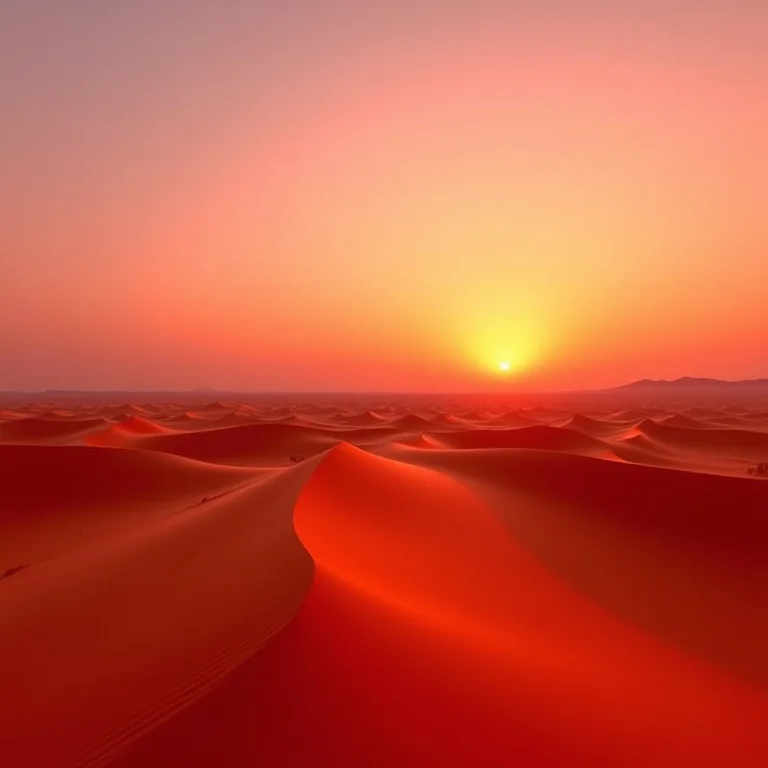 A imensidão do deserto do Saara