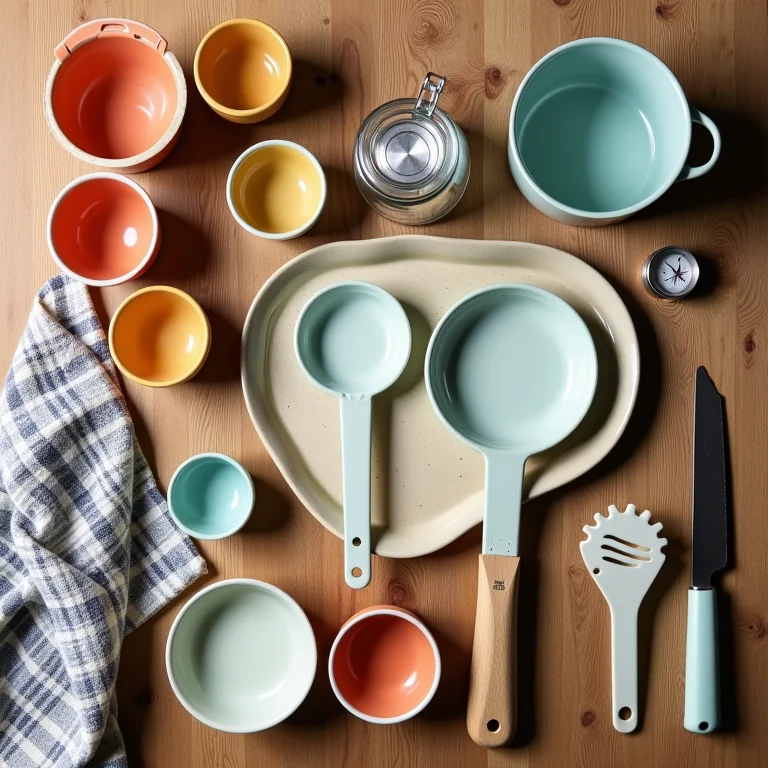 Acessórios e utensílios retrô para cozinha