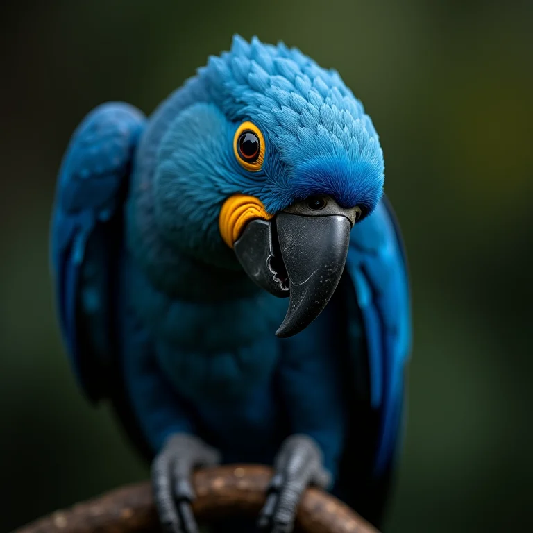 Arara-azul em detalhes