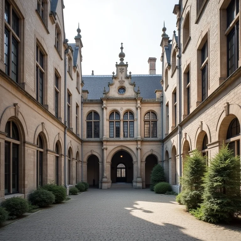 Arquitetura histórica em Ghent, Bélgica