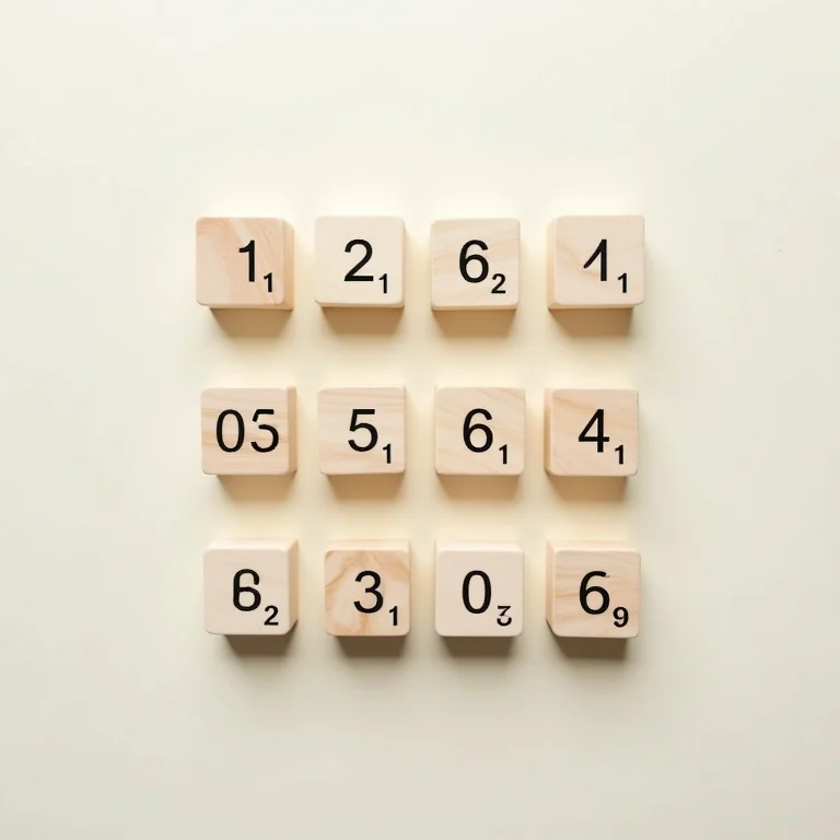 Blocos de construção numerados em sequência