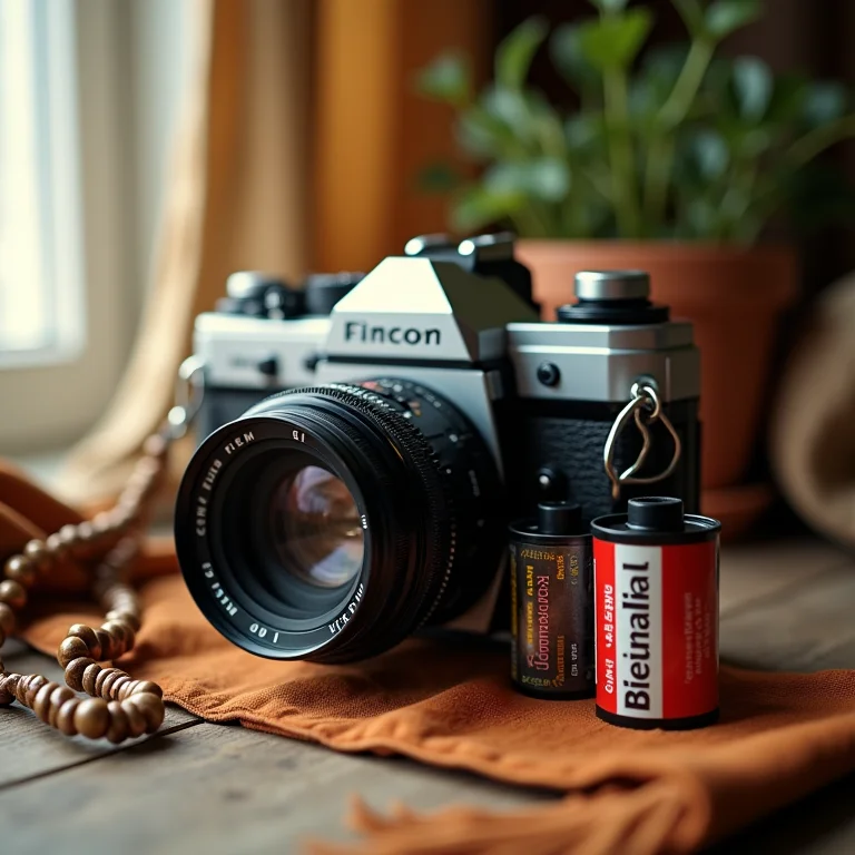 Câmera e acessórios boêmios