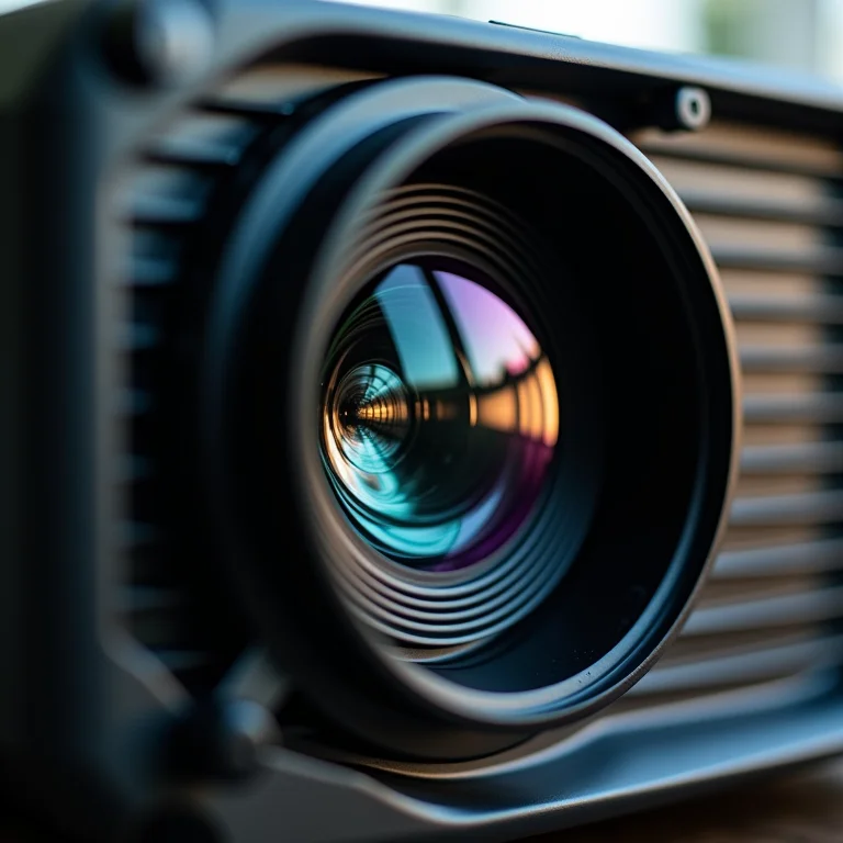 Componentes internos de um projetor