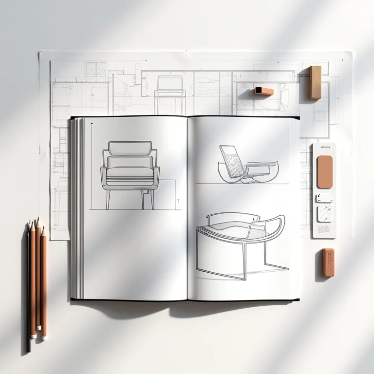 Conceito de design inteligente de móveis.