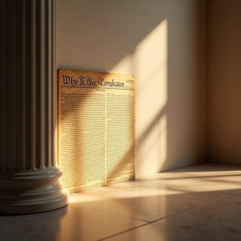 Constituição Federal dos EUA, representando o direito à dignidade da pessoa humana