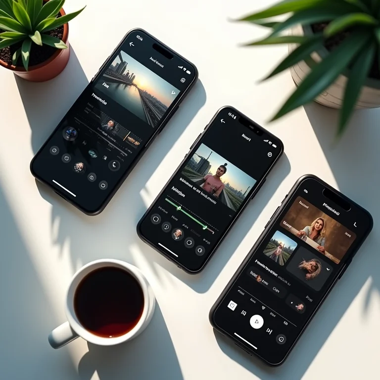 Diversos apps de edição de vídeo para celular