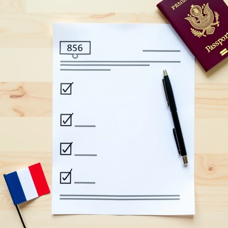 Documentos necessários para obter o visto de estudante para a França.