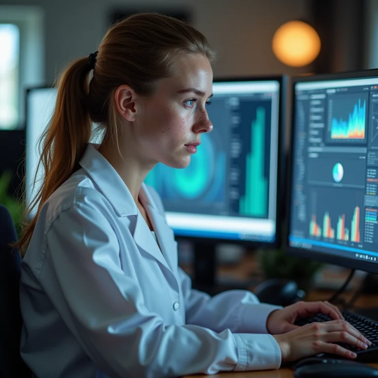 Física trabalhando com análise de dados