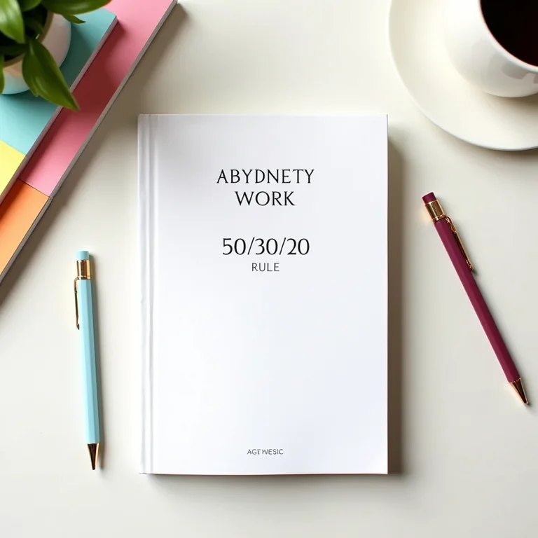 Livro e planner com o método 50/30/20