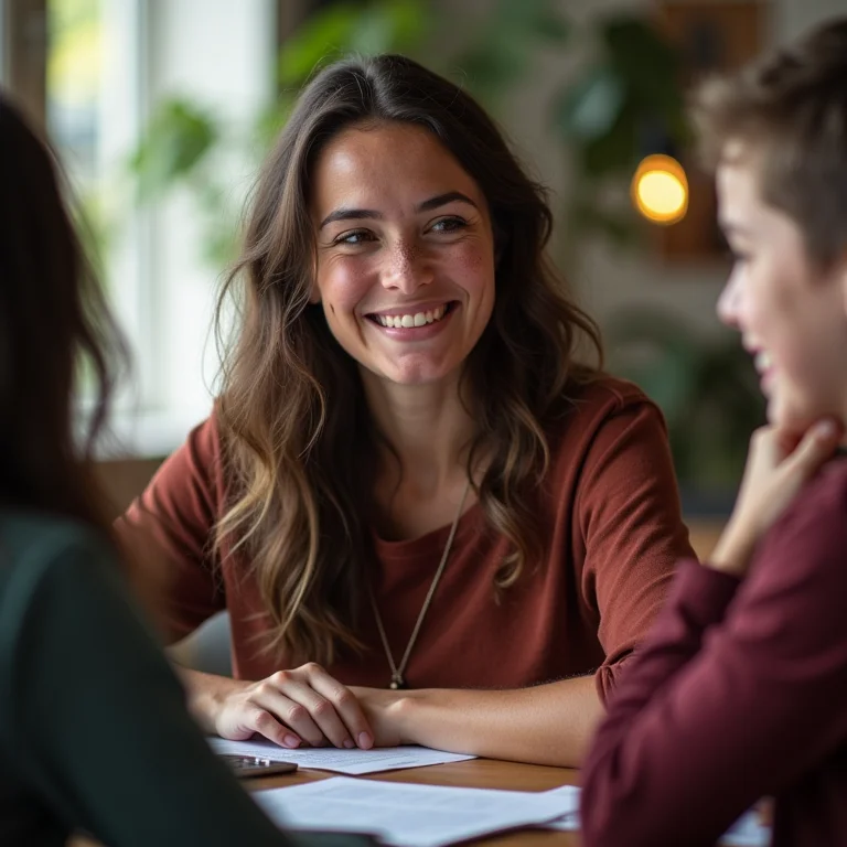 Menina branca participando de um clube de programação.