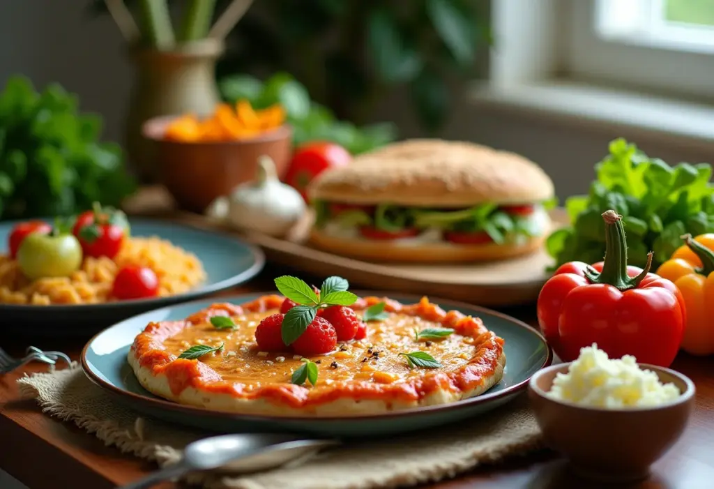 Onde comer bem e barato: 7 segredos que os chefs não revelam Mesa farta com ingredientes frescos e pratos saborosos