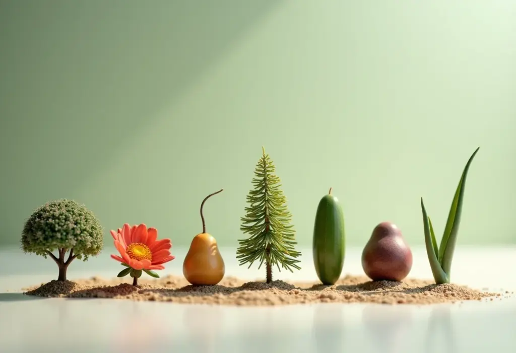 7 Maravilhas Naturais: Um guia completo para sua próxima aventura Miniaturas representando sete maravilhas naturais