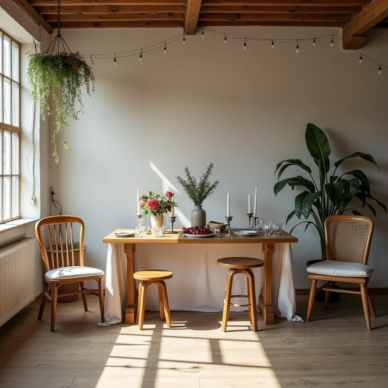 Mobiliário reutilizado na decoração de casamento