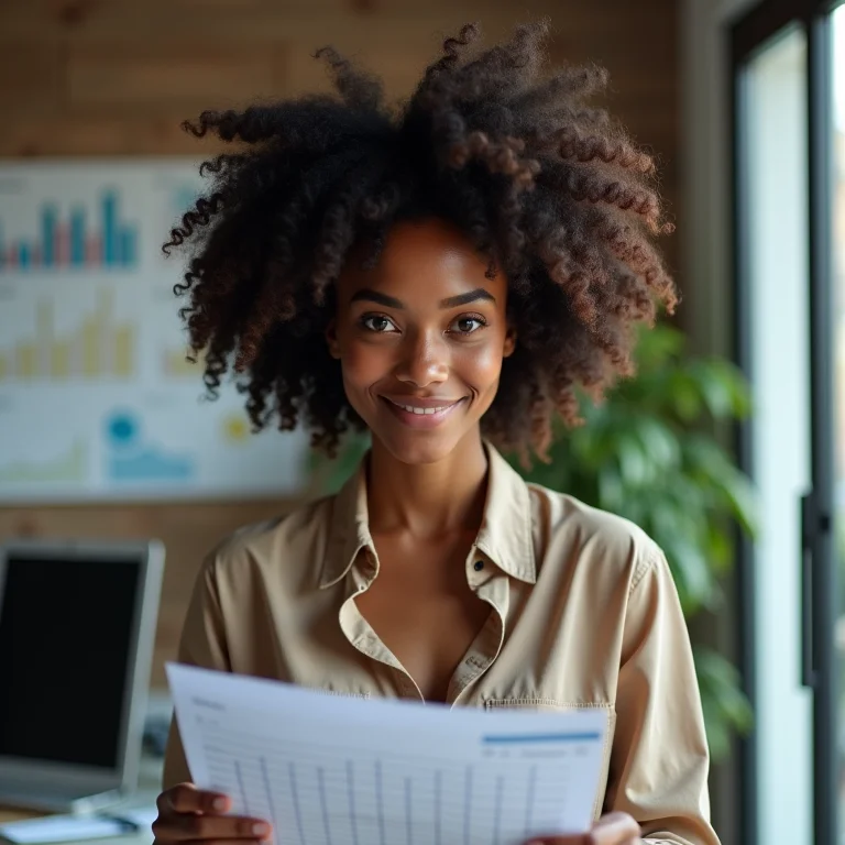 Mulher negra analisando vantagens do investimento em prata