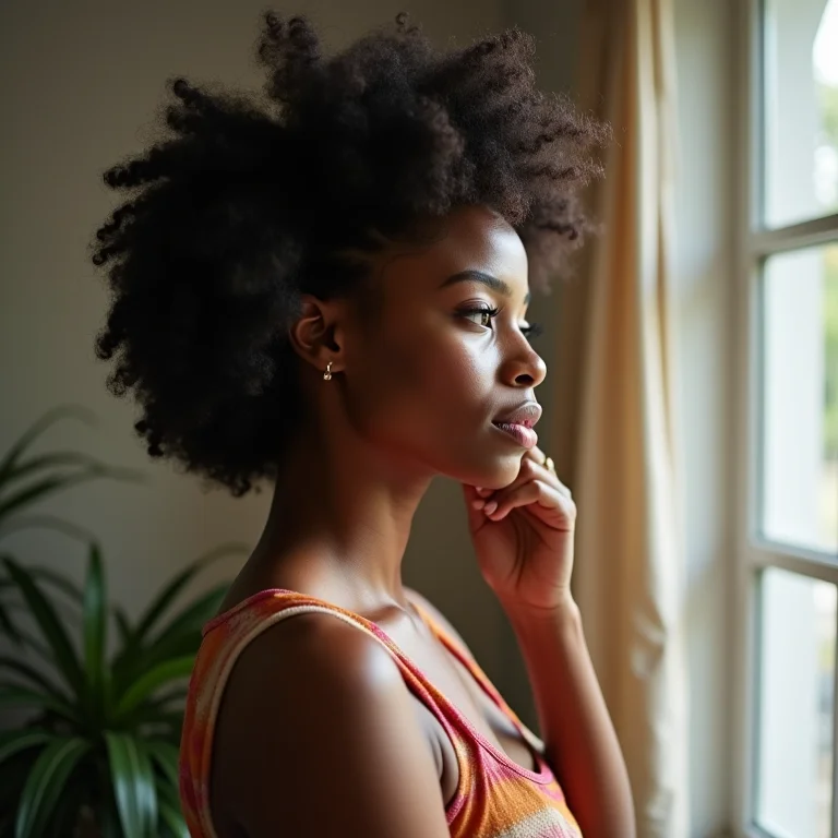 Mulher negra configurando regras automáticas no Foco do Windows.