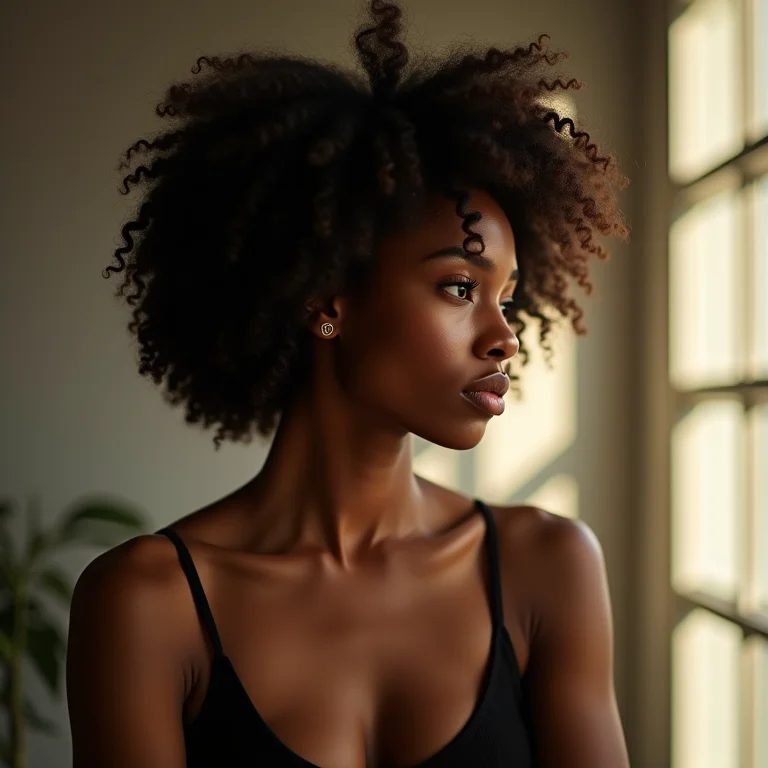 Mulher negra preenchendo formulário de inscrição.