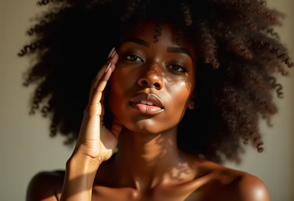 Detox da pele: o passo a passo para uma pele radiante em casa Mulher negra sorrindo com pele radiante após detox