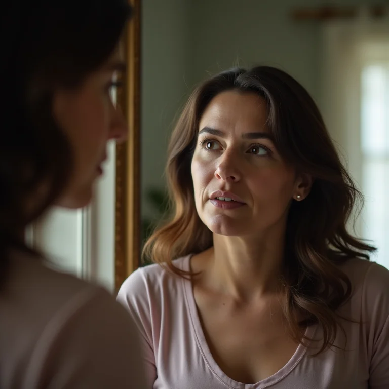 Mulher plus size praticando entrevista para visto