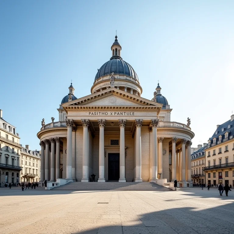 O Panthéon em Paris, um símbolo da educação e cultura francesa.