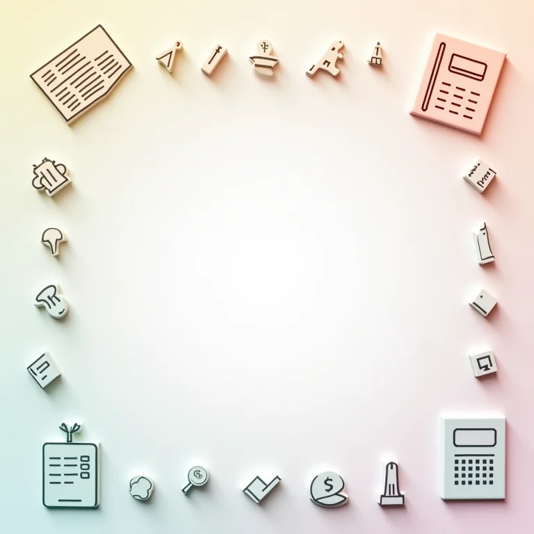 Opções de crédito educativo dispostas em flat lay.