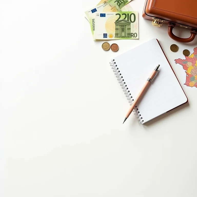Planejamento financeiro para um intercâmbio na França.