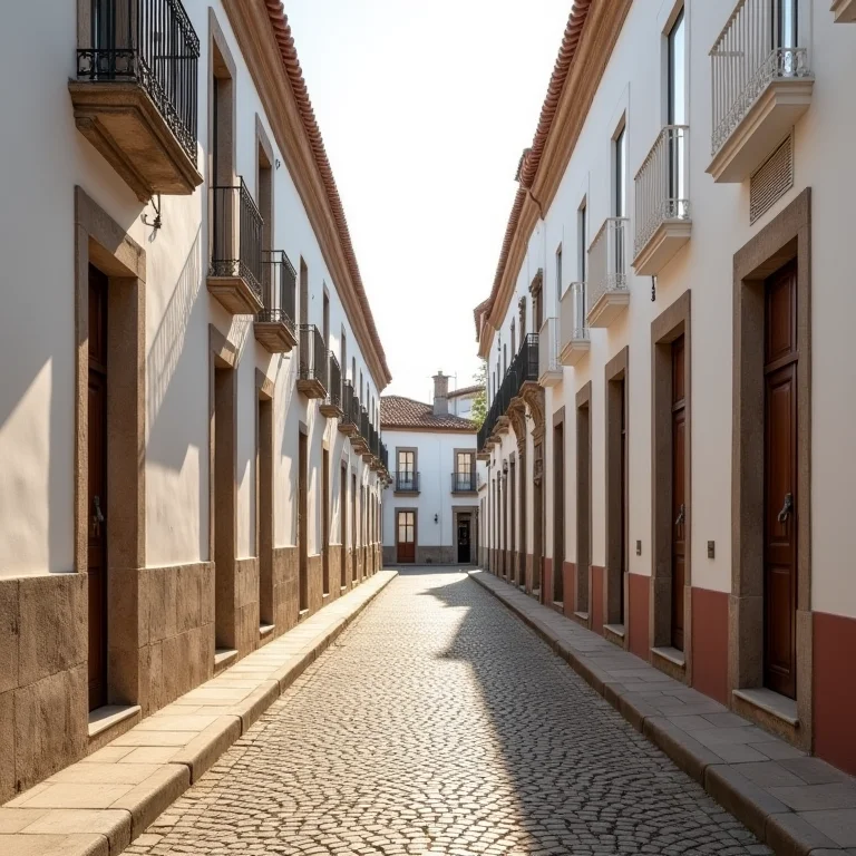 Rua colonial charmosa em Afonso Cláudio