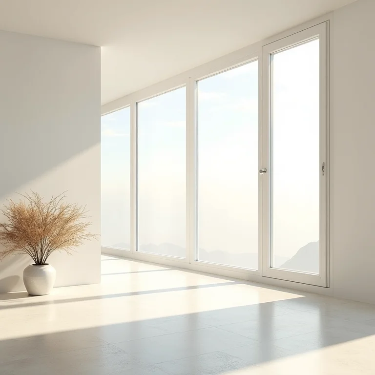 Sala de estar com iluminação natural suave