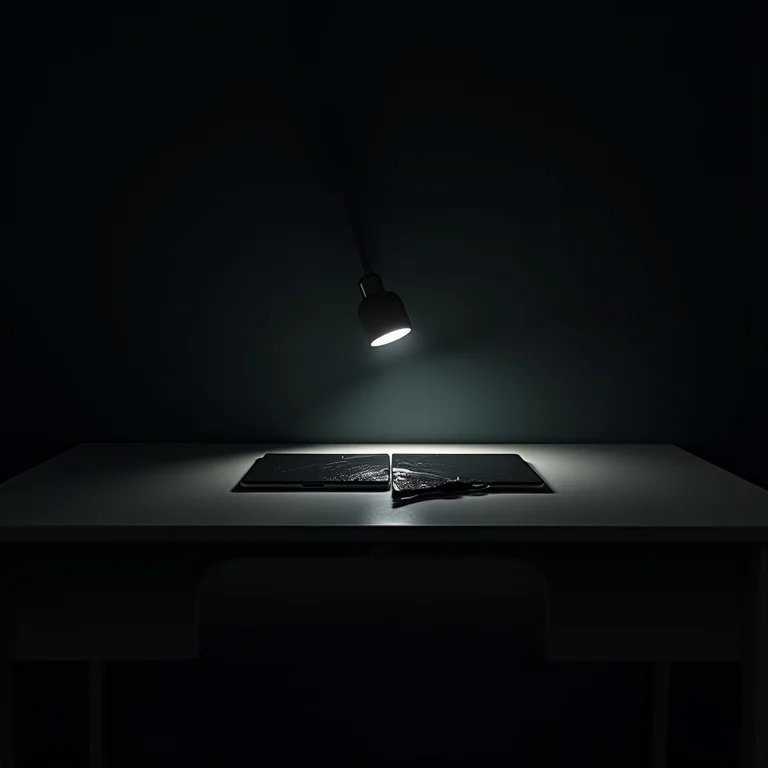 Tablet quebrado representando falta de acesso à tecnologia