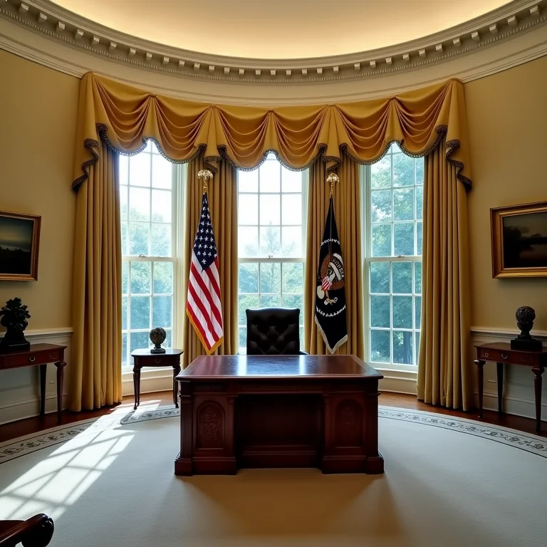 Transformações do Salão Oval