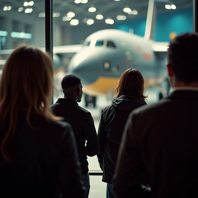 Visitantes no Museu Nacional do Ar e Espaço em Washington D.C.
