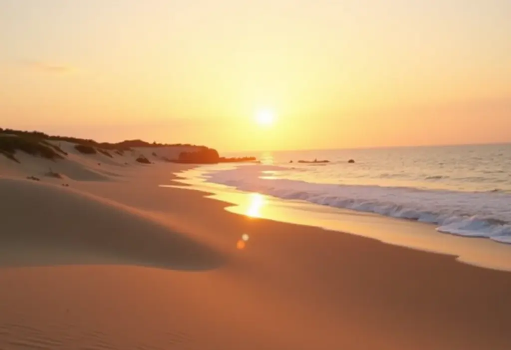 Aquiraz: O segredo escondido do litoral cearense que você precisa conhecer Vista deslumbrante do litoral de Aquiraz ao pôr do sol