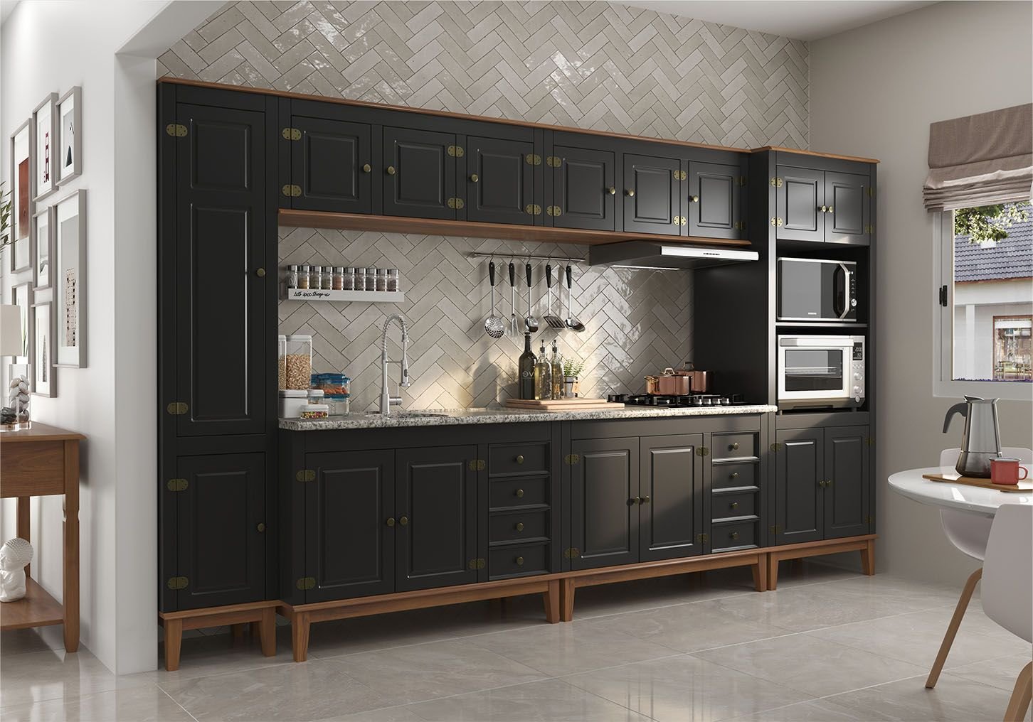 Cozinha preta pequena: como otimizar o espaço