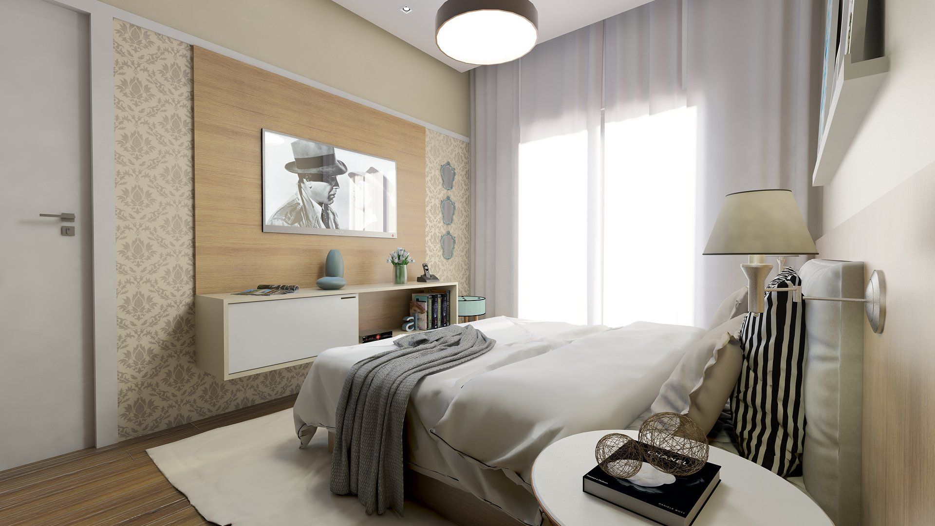 decoração de quarto de casal moderno