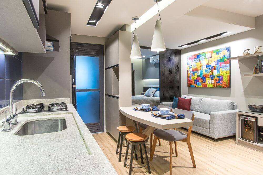 Aposte em Tapetes para Delimitar os Cômodos - inspiração 1