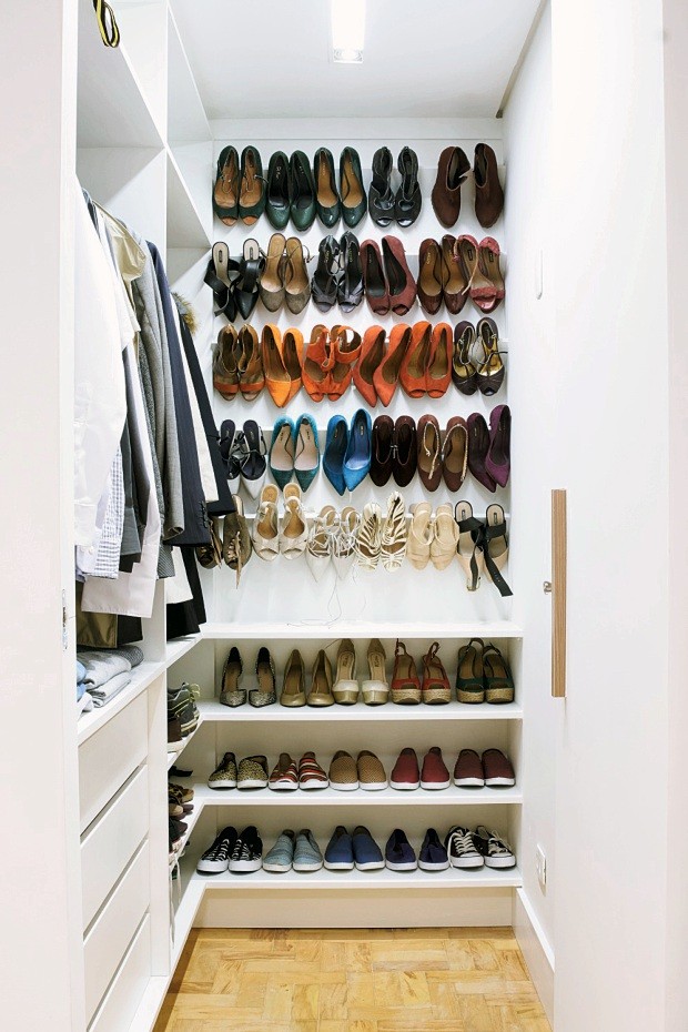 Armazenamento inteligente de calçados