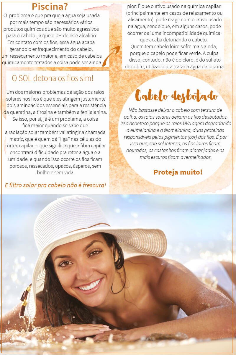 Como proteger o cabelo antes de ir para a praia